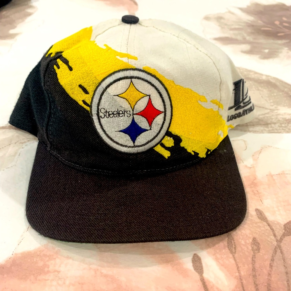 Pittsburg Steelers logo athletic hat